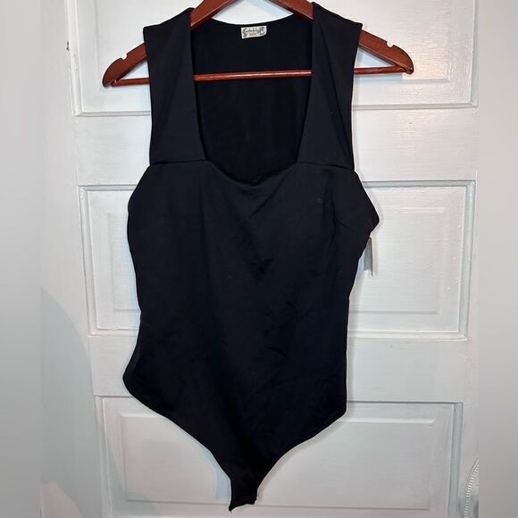 NWTs Free People She So Sleek Square Neck Bodysuit Size Large - Picture 3 of 8